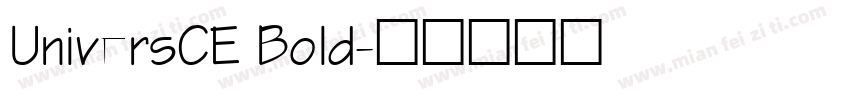 UniversCE Bold字体转换